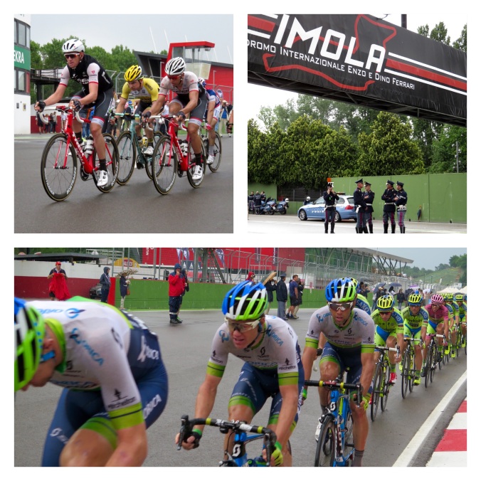 The Giro riders in Imola.